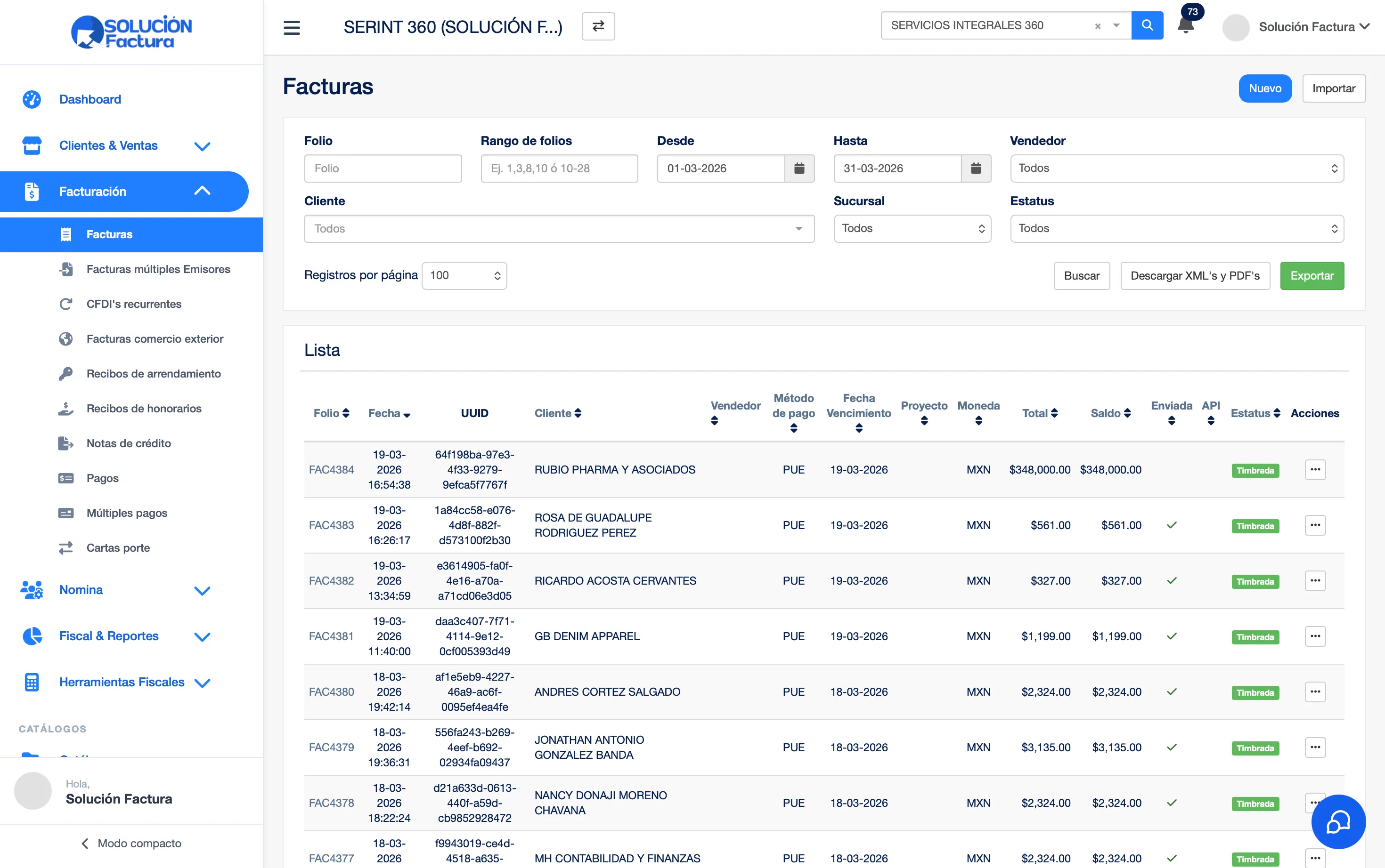 Genera miles de facturas con un flujo mas rapido y controlado.
